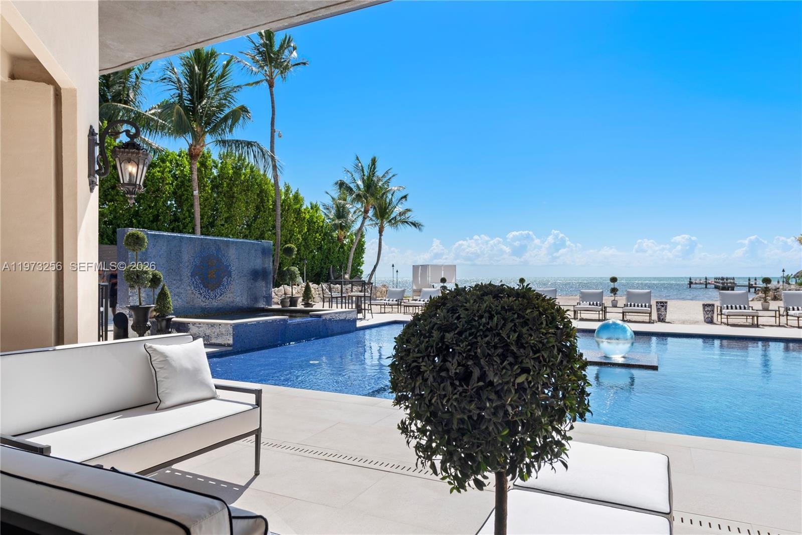Resort-Style Mosaic Pool