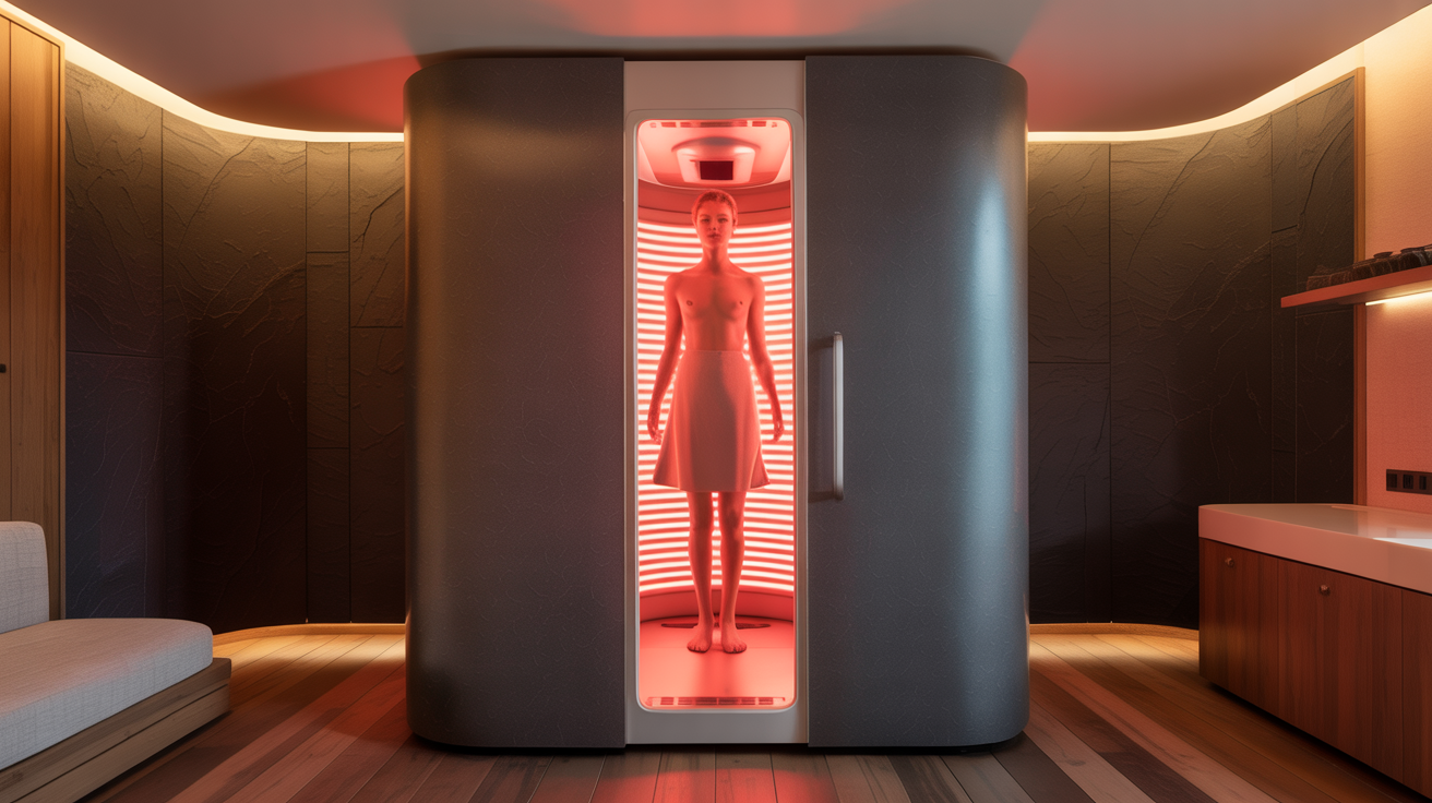 Red Light Therapy treatment room at The Chateau wellness retreat
