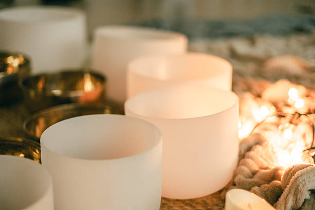 Sound Bowl Healing session at The Chateau wellness retreat