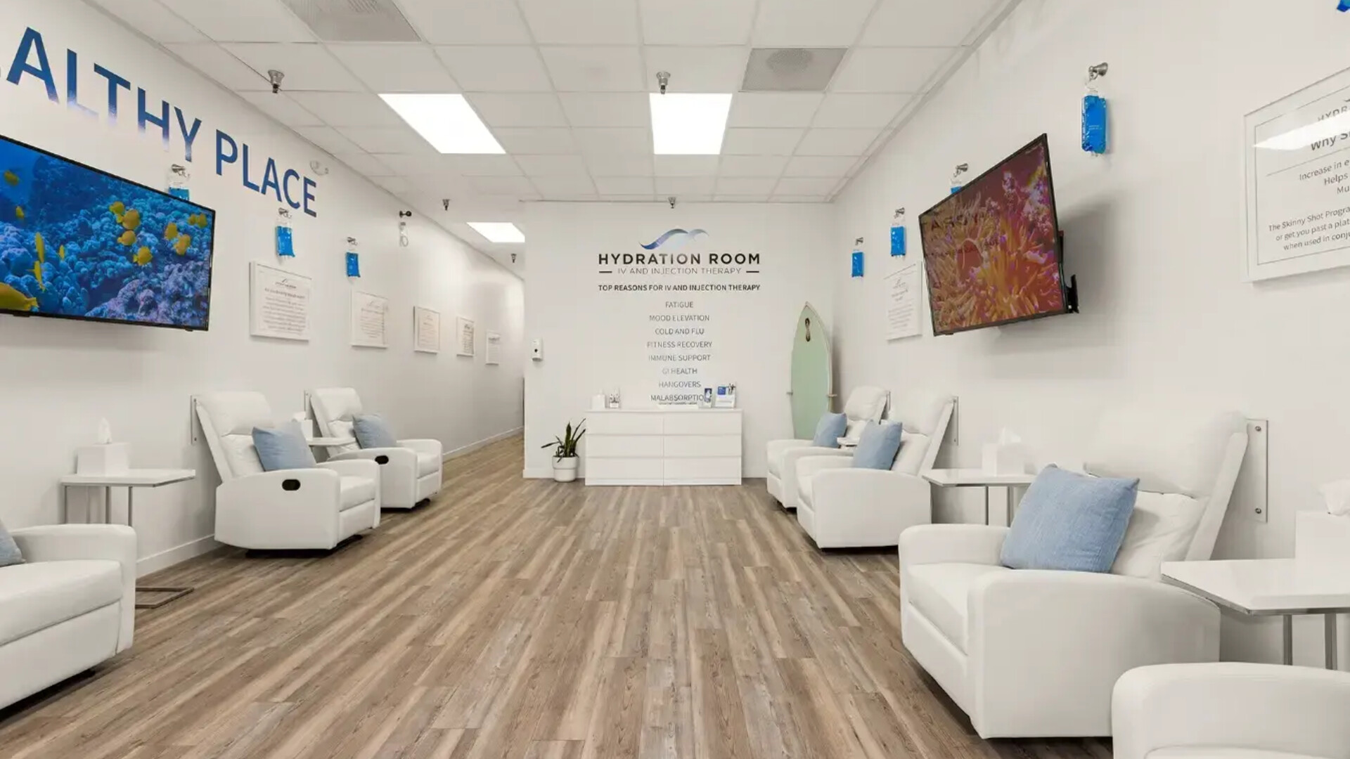 Stem Cell Therapy treatment room at The Chateau wellness retreat